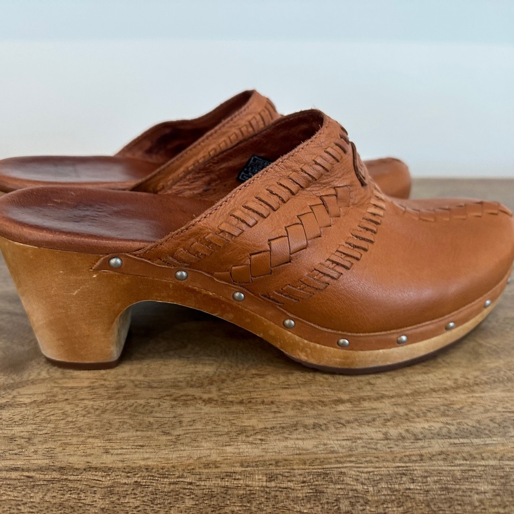 Ugg Brown Leather Clogs - image 4